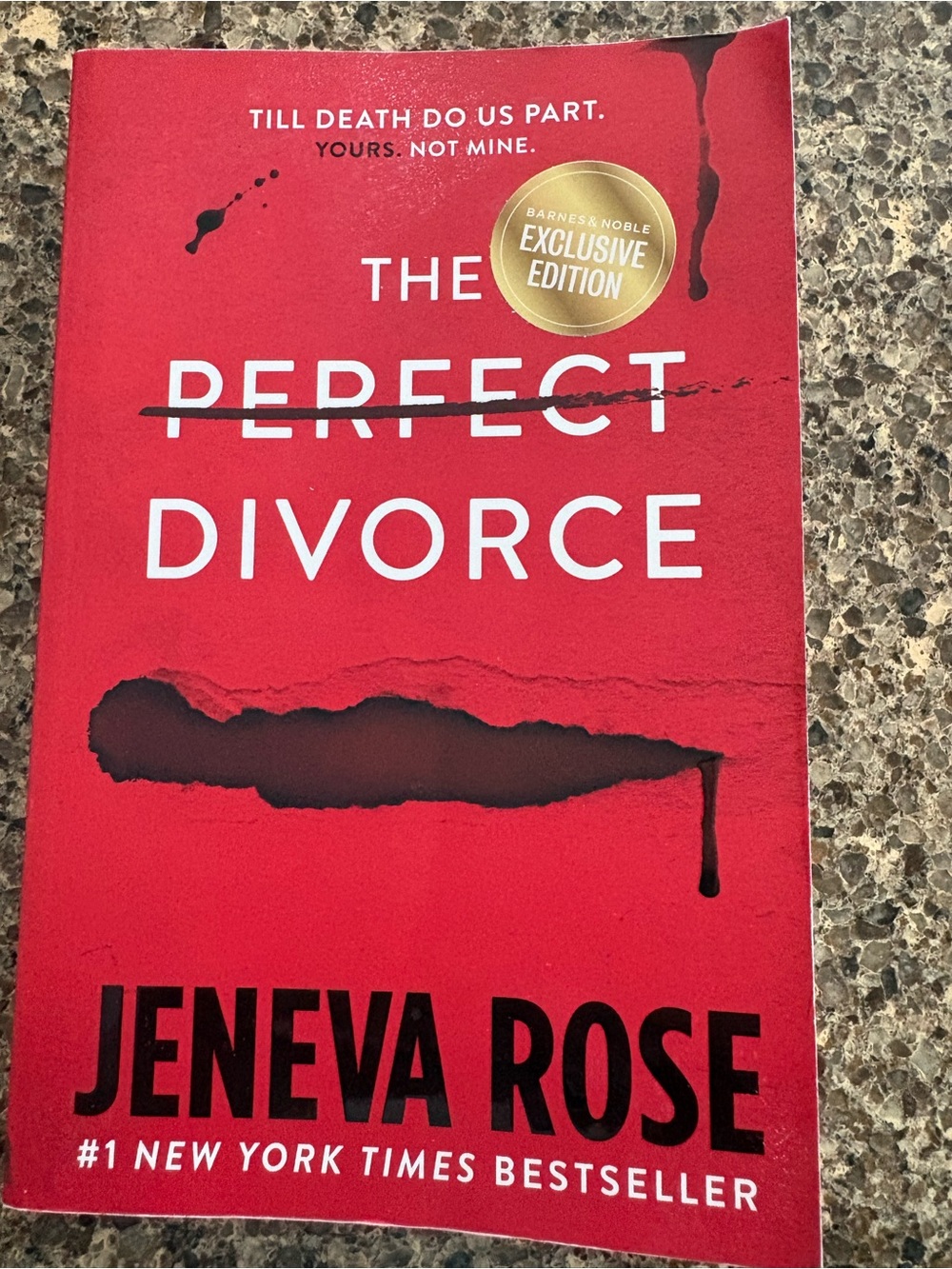 Barnes & Noble Red Paperback Thriller — Bold Red Cover